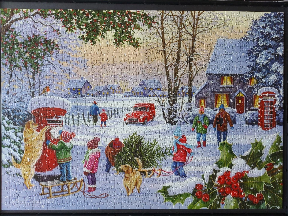 House of Puzzles "Can I Help" 1000 Piece Jigsaw. INCOMPLETE (1 piece missing) - Image 2 of 4