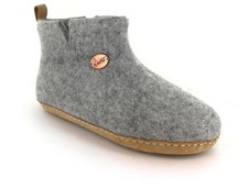 WoolFit  ankle high Felt Boots Slippers  Yeti, stone gray
