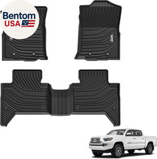 Floor Mats Fit Toyota Tacoma 2016-2023 Only for Double Cab and Automatic , TPE
