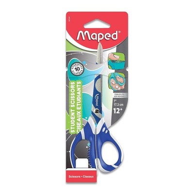 Maped - Zenoa Fit Soft Grip Student 7 Inch Scissors - Comfortable - Assorted 