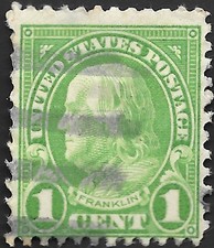 US Scott #552 1923 Benjamin Franklin 1C