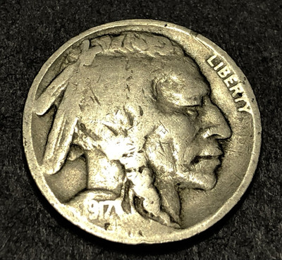 1917-P Buffalo Head Nickel Better Date B