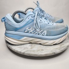 Hoka One One Bondi 7 Ice Water Blue Running Shoe's Women's Size 9D NO INSOLES