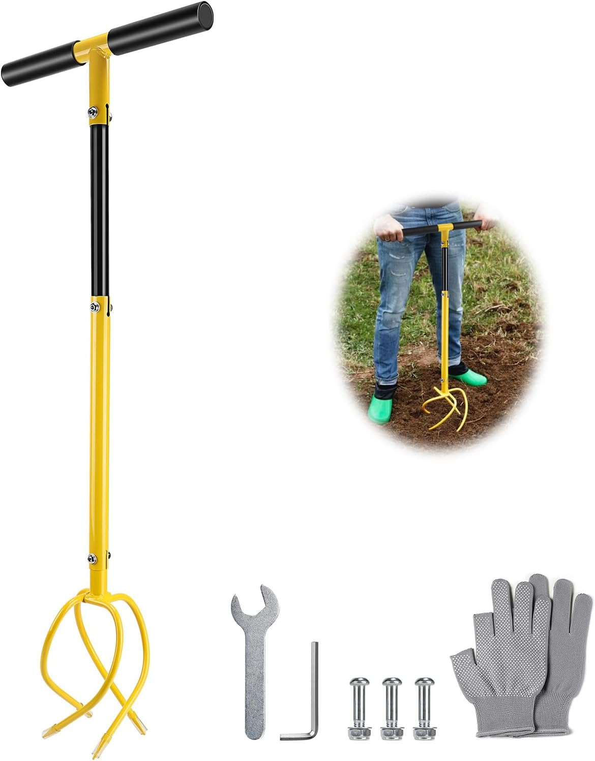 Fresa Manuale Artiglio da Giardino - Arieggiatore Professionale a Mano