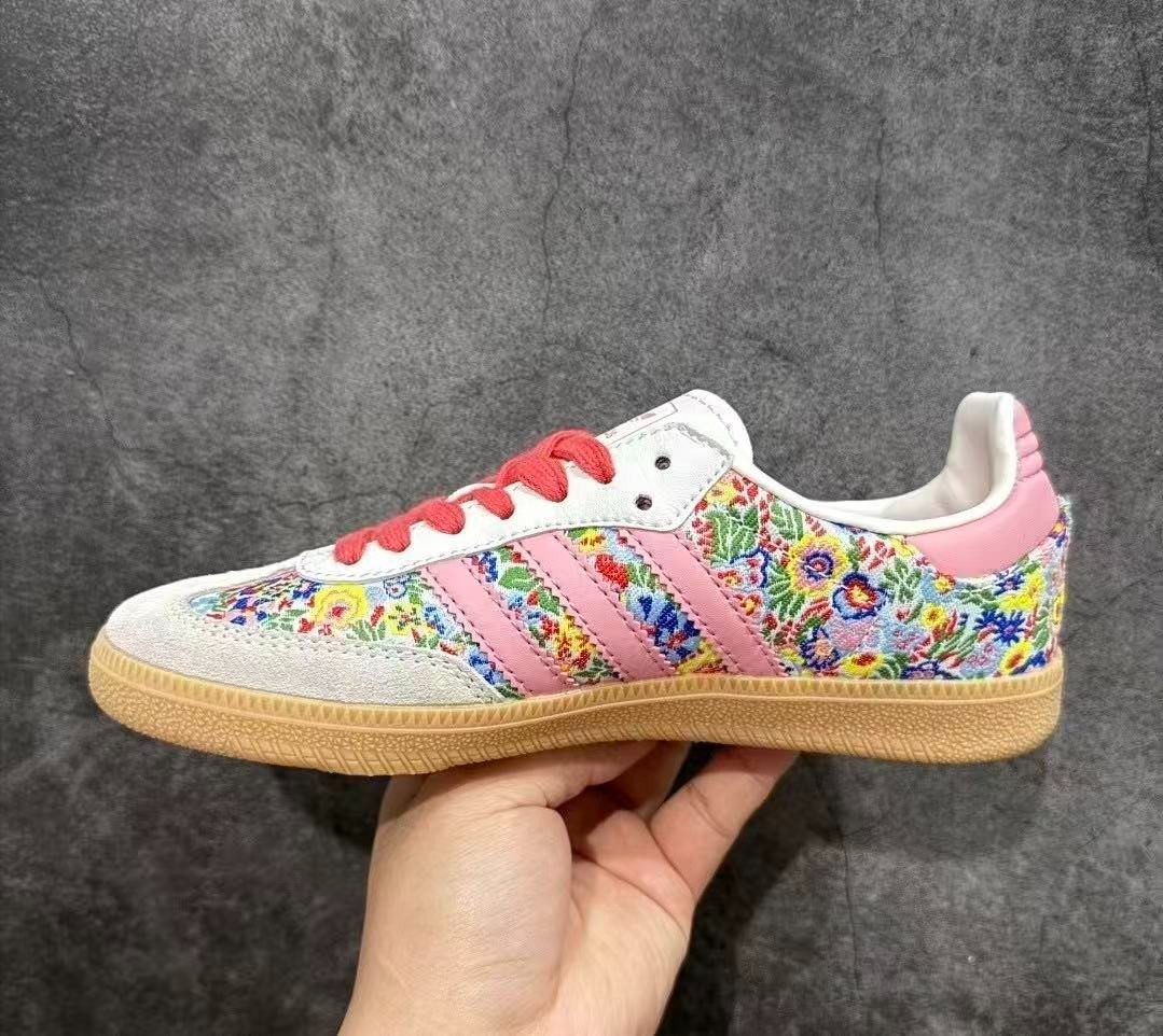 adidas Liberty London x Samba OG J Floral Embroidery JI0280 Ship