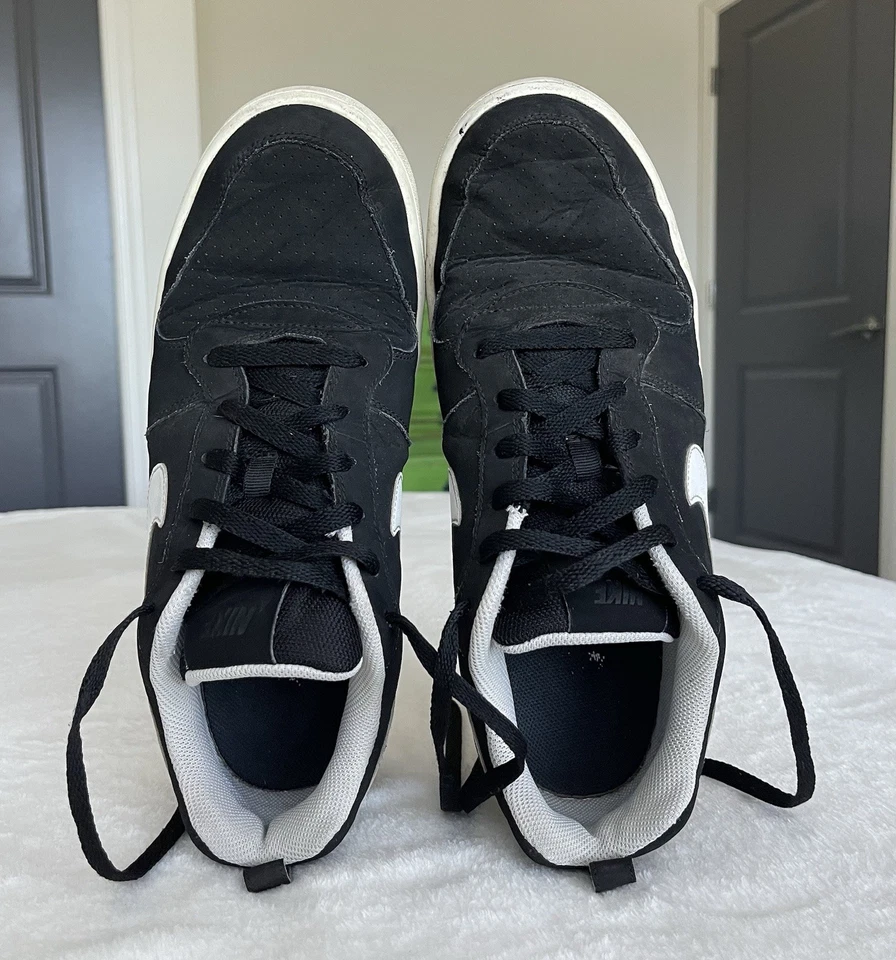 Nike Men's Court Borough Low 838937-010 Sneaker Shoe Size US 11 Black/White - Image 3 of 4