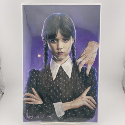 Wednesday Signed Victor Garduno Virgin Cover Limited 500 NM Jenna Ortega w/COA