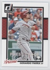 2014 Panini Donruss Press Proof Silver 107/199 Gerardo Parra #122 g6w