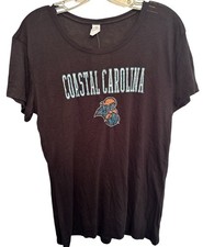 Coastal Carolina Chanticleers Women’s T Shirt Black Size XL Alternative Apparel