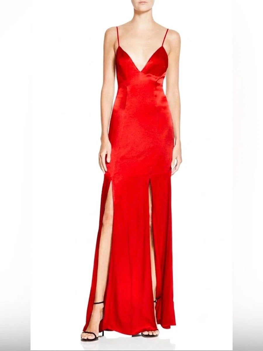 abs by allen schwartz red dress ABS Allen Schwartz | Dresses | Abs Allen Schwartz Red Embroidered Black  Lace Sheer Prom Bridesmaid Gow