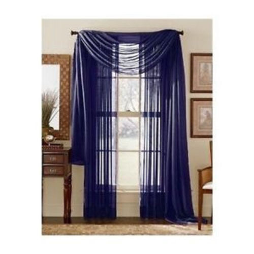 ONE PLAIN SOLID SHEER OR SCARF WINDOW CURTAIN TREATMENT DRAPES VOILE MANY COLORS - Picture 13 of 42