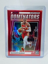 2022-23 Panini Donruss Optic Dejounte Murray Elite Dominators Red #21/99