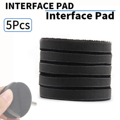 5Pcs 75mm Soft Density Interface Hook & Loop Sponge Cushions Buffer Backing Pad