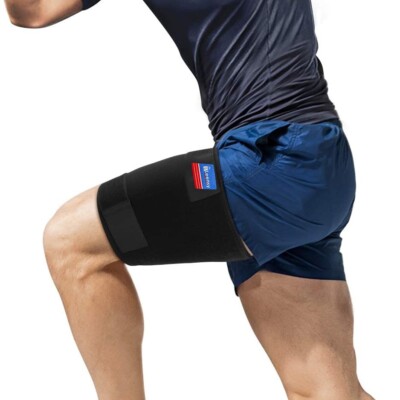 Kompression Oberschenkel Unterstützung Sleeve Brace Muskelverletzung Wickel Hamstring Gym