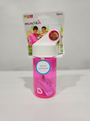 NEW Munchkin Sport Bottle, Pink 12 Ounce BPA FREE 18+ Months