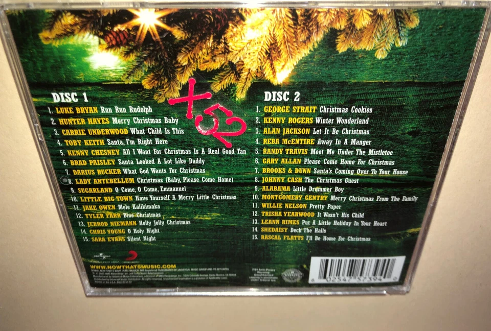 Now Country Christmas CD 30 Holiday Hits Toby Keith Reba George Strait Alabama Foto 4 de 4