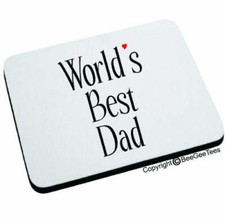WorLD'S BEST DAD Mouse Pad Happy Fathers Day Gift Dad