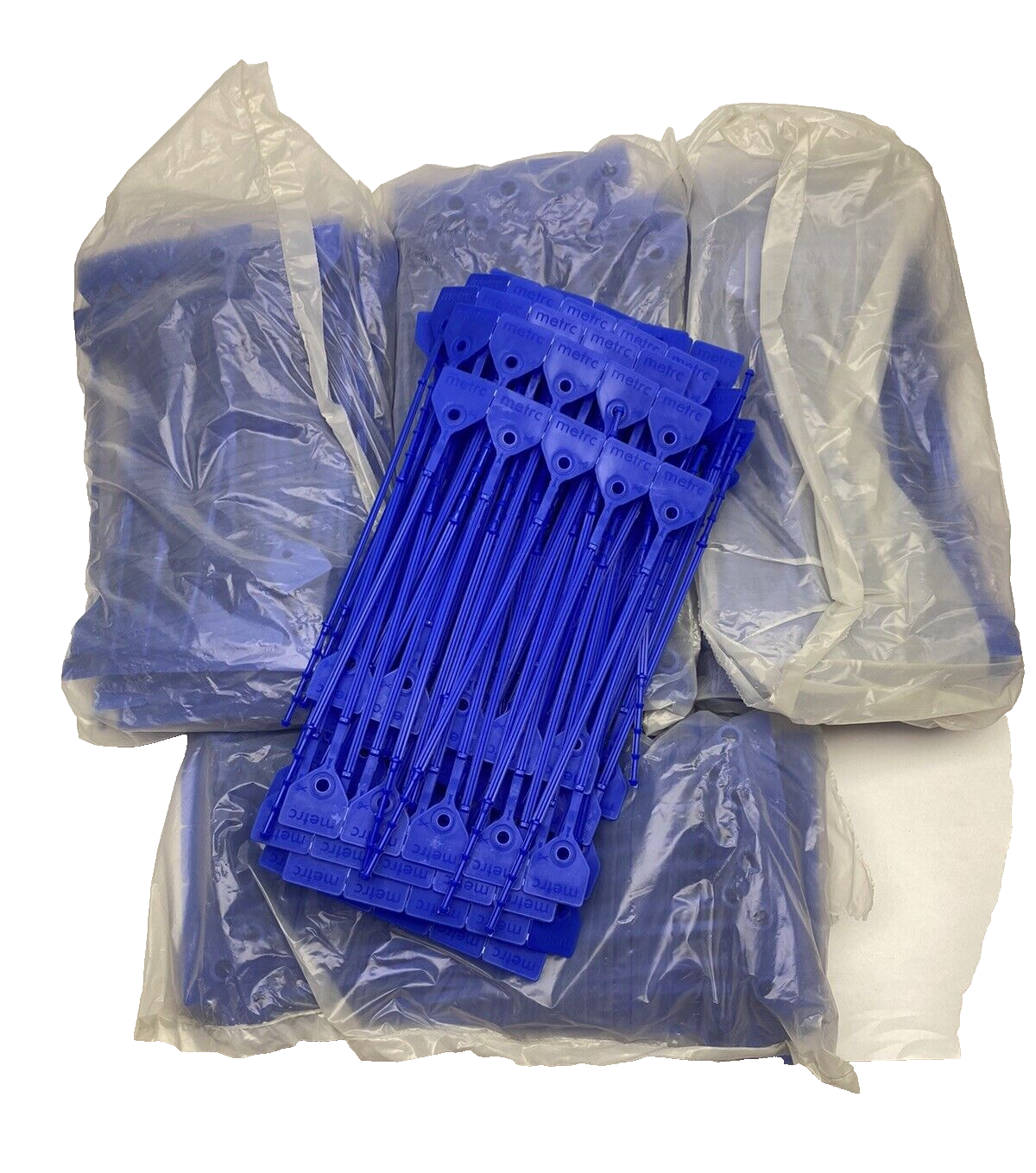 Lot Of 500,  Metrc Adjustable Pull-Up Strap Seal Blue 8