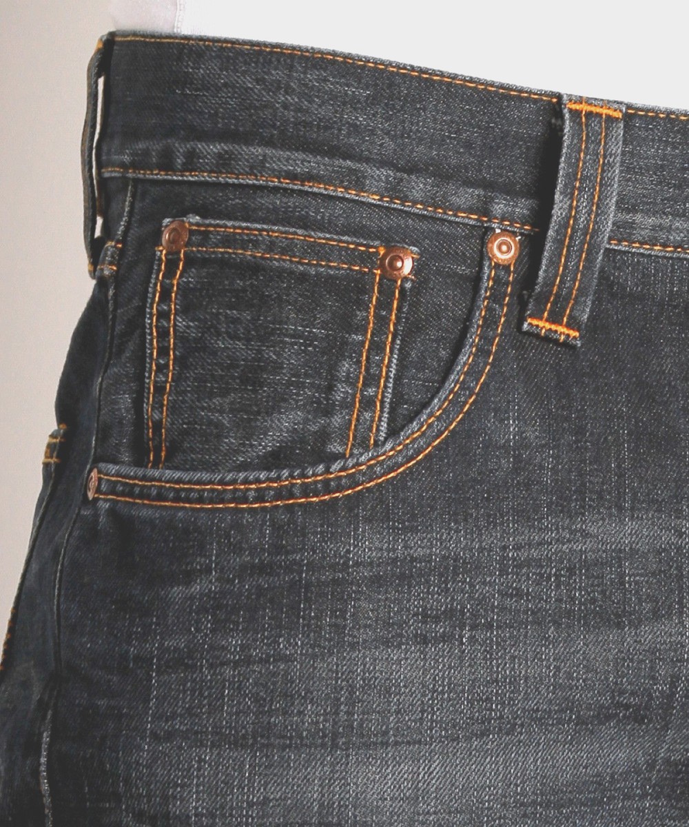NUDIE JEANS DENIM CO SHARP BENGT ORGANIC USED ECO ITALY STRAIGHT