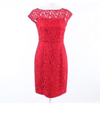 banana republic Red Paisley Lace Dress | eBay