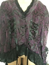 Living Dead Soubds Purple Halloween Style Jacket Size Xl