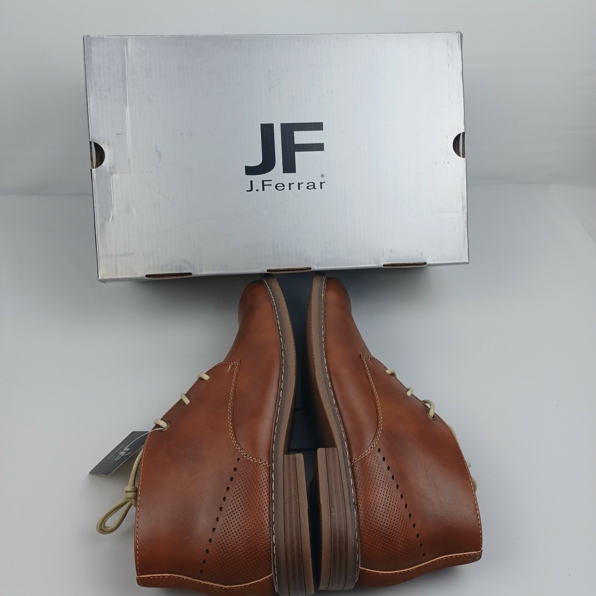 JF J.Ferrar Mens GilbertBlock Heel Chukka BootsSize 8M Men\'s Color Cognac Des JF Ferrar Men main image 4