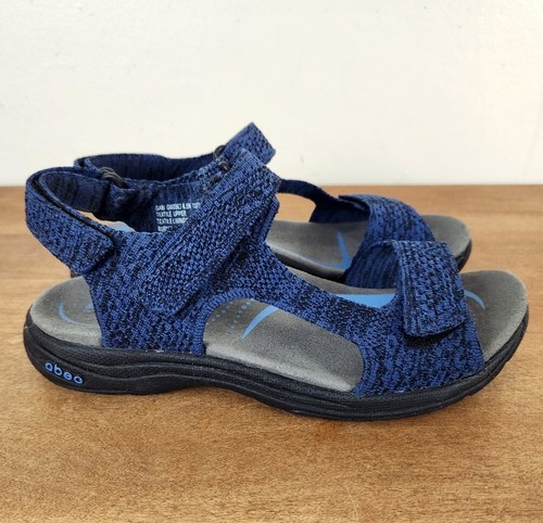 Abeo Womens B.I.O. Gabi Sandals, Size 6.5, Navy Blue, EUC | eBay