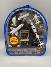 WOW TOYZ SPACE EXPLORER SPACE ORBITER 10-PIECE BACKPACK PLAYSET TOP TOY 2010