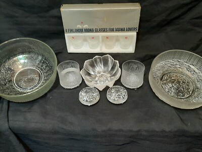 iittala thule  FINLANDIA VODKA GLASSES + 7 pieces