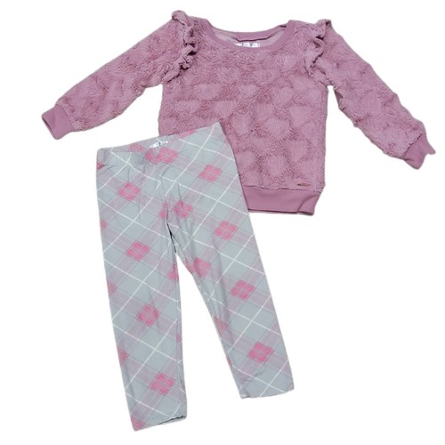 Tahari Girl Gray and Pink Sweater and 