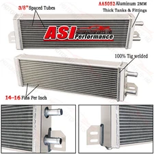 ASI Universal Air to Water Intercooler Aluminum Liquid Heat Exchanger
