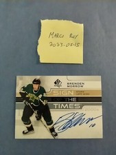 SP AUTHENTIC  21-22 SIGN OF THE TIME 2000'S BRENDAN MORROW  *** read ***