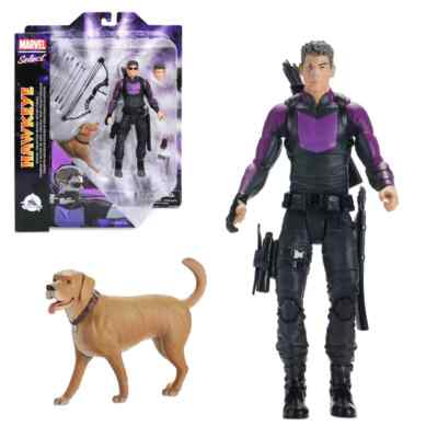 Marvel Select Hawkeye Collector's Edition Actionfigur + Lucky the Pizza Dog