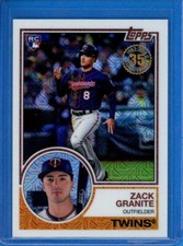 2018 Topps Silver Pack Series 1 Chrome Mojo 1983 Design #32 Zack Granite Rookie