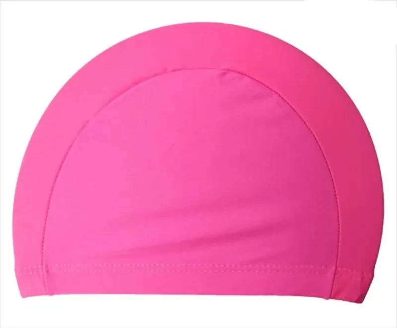Bonnet De Bain En Tissu Extensible – Uni – Pour Hommes, Femmes, Enfants
