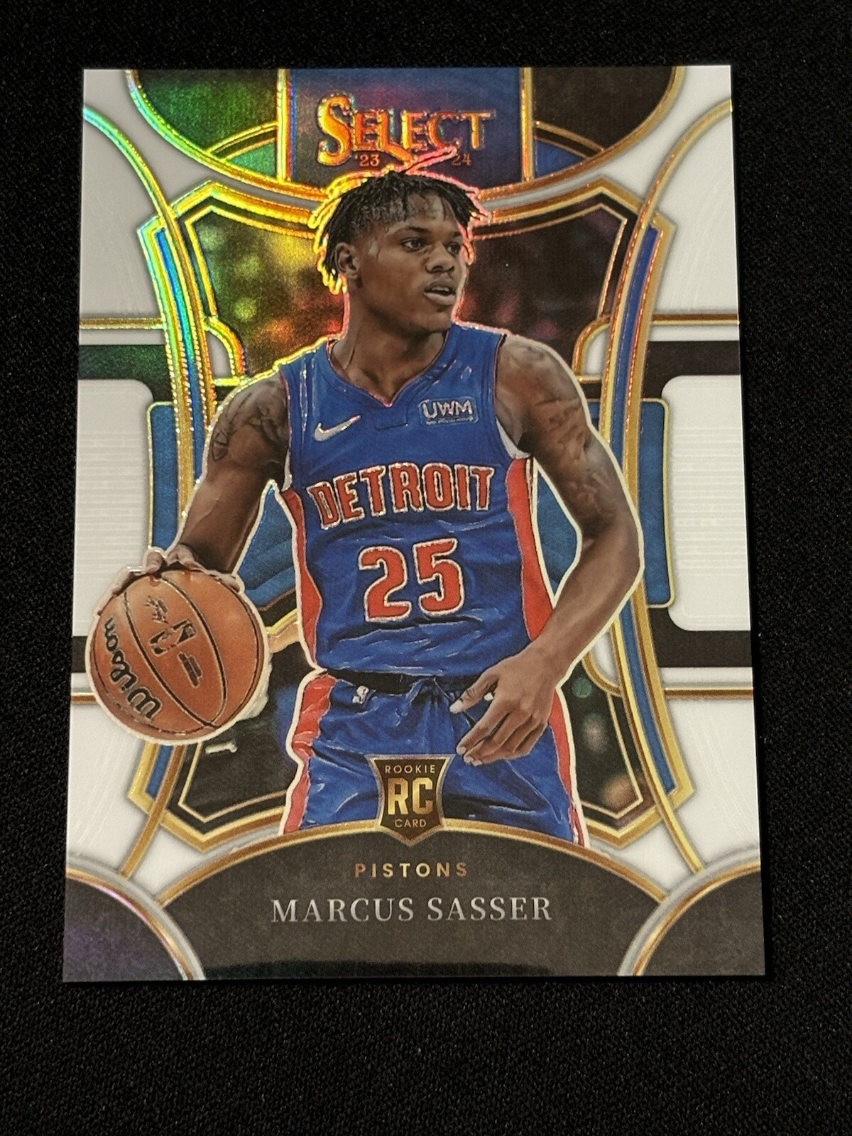 2023-24 Panini Select #303 Marcus Sasser White Prizm #49/149 Rookie RC