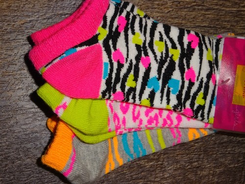 Girl's socks ~6 pair Large shoes sizes 4-10 low cut & foot liner no show Sonoma - Picture 3 of 7