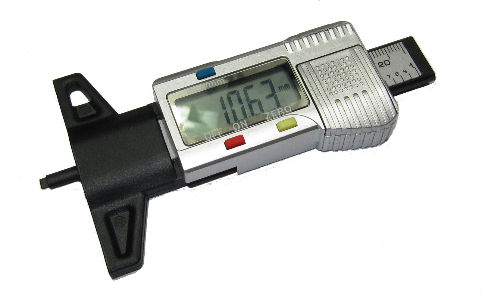 DIGITAL TYRE DEPTH GAUGE 0-25MM / 0-1""CAR TREAD DEPTH BORE DEPTH RDGTOOLS