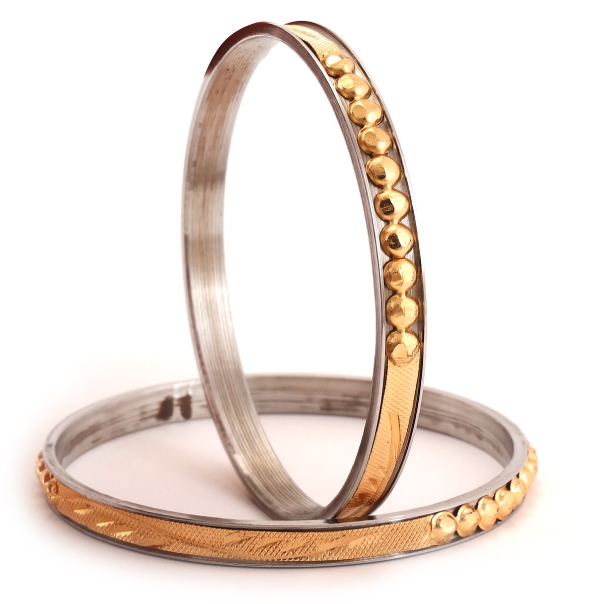 Indian Traditional Noya Bangle Set of Gold-plated Bracelet