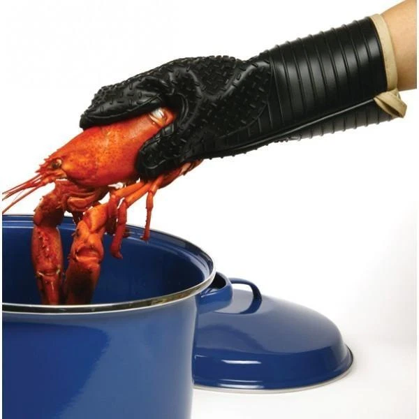 Перчатка для духовки Norpro силикон/ткань черная #414 - Изображение 2 из 3