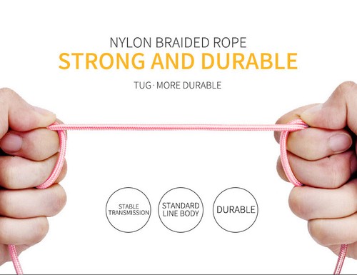 Cable USB C tipo C trenzado cargador rápido sincronización cable de carga para teléfonos Samsung - Imagen 7 de 11