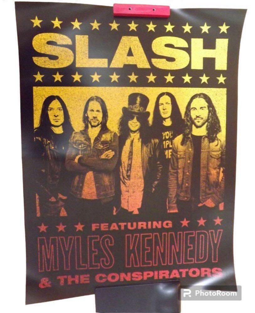 リトポスターラスス SLASH Featuring MYLES KENNEDY 2024 World Tour Official Poster