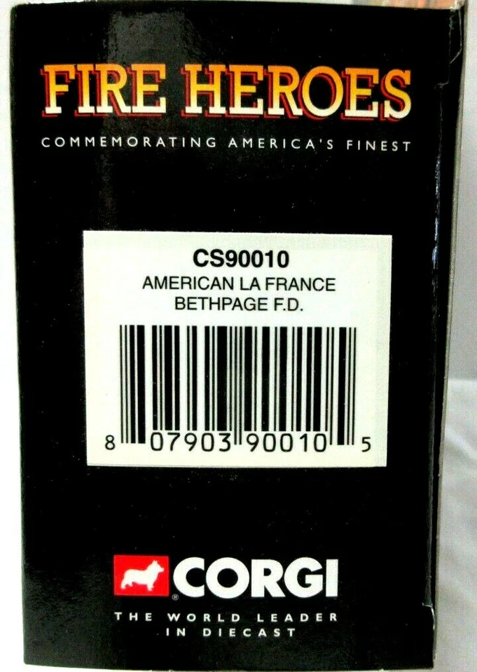 CORGI CS90010 FIRE HEROES AMERICAN LA FRANCE BETHPAGE F.D. NEW - Image 3 of 3