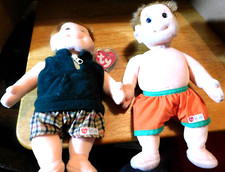 Ty~Beanie Babies Kids Set of Two (2) "Buzz" Boy Dolls DOB: 11-24-1997 