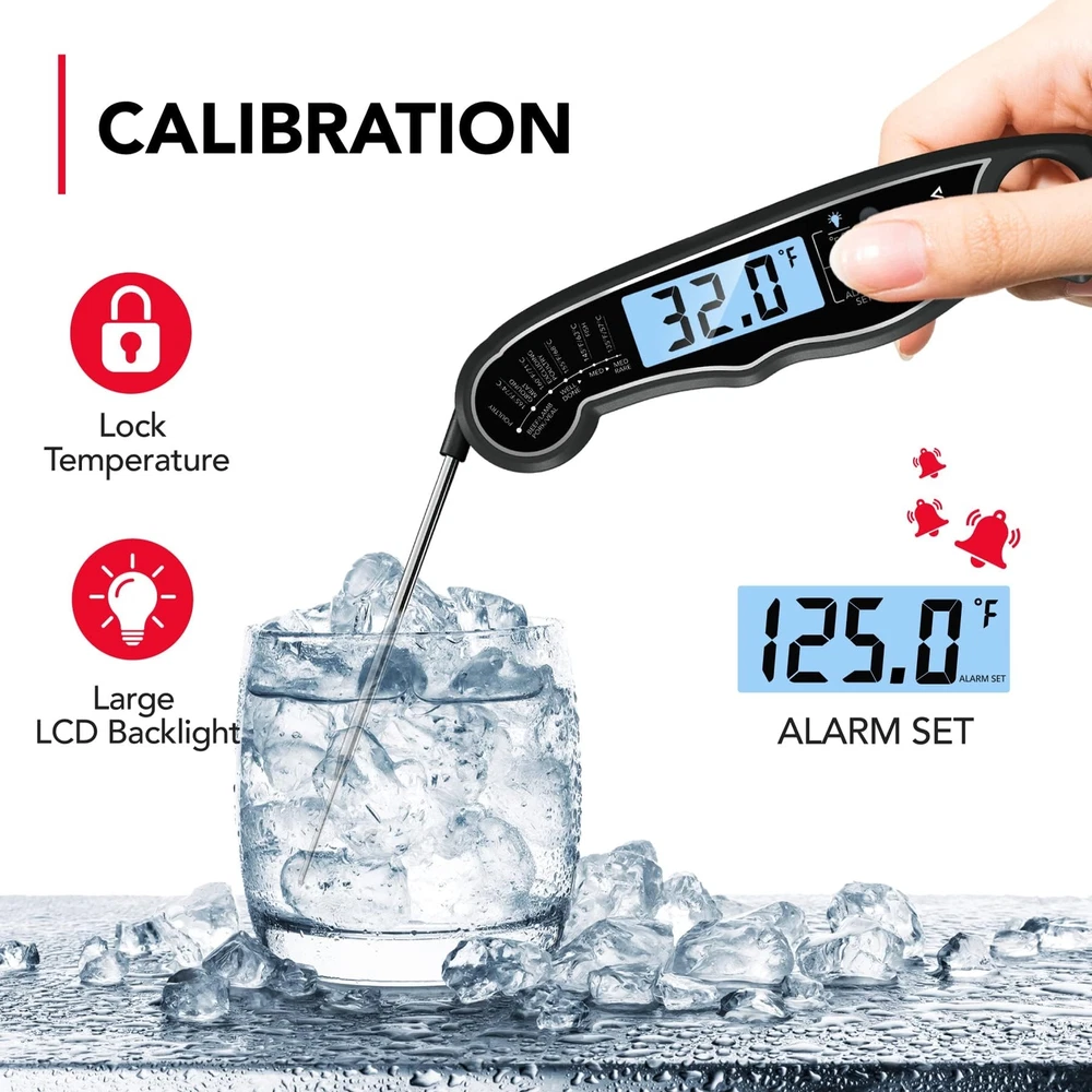 Meat Thermometer, Instant Read Food Thermometer for Cooking, Digital Food The...