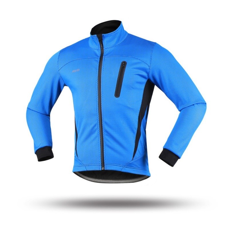 Chaqueta de ciclismo para hombres en invierno deportiva impermeable reflectante