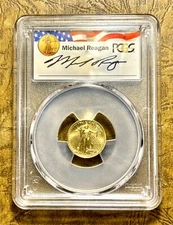 2021 $5 Gold Eagle Type 2 PCGS NFC Tech Reagan FDOI Gaudens / Norris MS70 # IGR