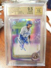 2022 Bowman Chrome 1st Purple Gem Herard Gonzalez Auto /250 BGS 9.5/10 
