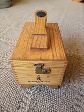 Vintage Cavalier Guardsman Deluxe Wooden Shoe Shine Box Case Full Polish Brush