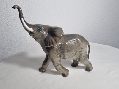 Goebel Porcelain giant elephant figure handmade hand painted